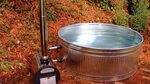 Chofu Wood-Fired Hot Tub Tub, Outdoor baths, Stock tank pool