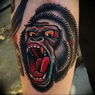 фото тату горилла от 27.03.2018 № 044 - gorilla tattoo - tat