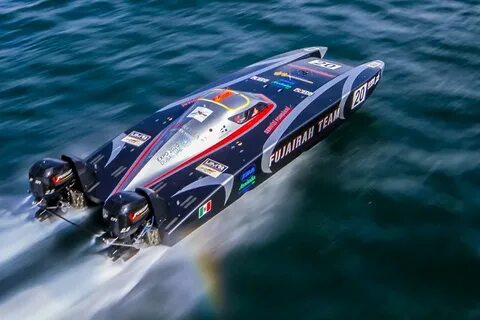 XCAT Powerboat World Series.Fondiari Racing Team. The boat