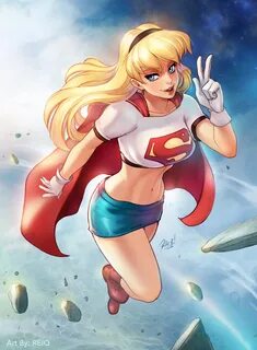 Аниме картинка dc comics supergirl reiq (artist) один (одна)