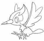 Pikipek Moon coloring pages, Pokemon coloring pages, Colorin