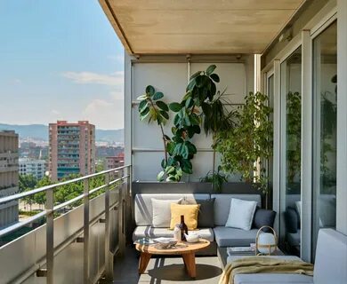 Un piso para soñar en Barcelona homify Diseño de balcones mo