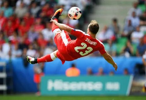 UEFA ja uron ditëlindje Xherdan Shaqiri duke i kujtuar golin