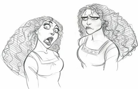 Mother Gothel in "Tangled" - cosmoanimato Character drawing,
