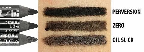 Urban Decay 24/7 Glide-On Eye Pencils; top-bottom: Perversio