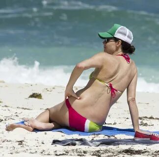 MINNIE DRIVER in Bikini at the Caribbean Beach - HawtCelebs