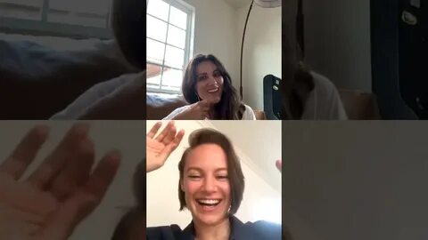 Stefania Spampinato and Danielle Savre IG live 14/05/2020 - 