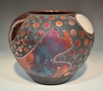 Fine Art Raku Vase by John Turner. $360.00, via Etsy. Raku p