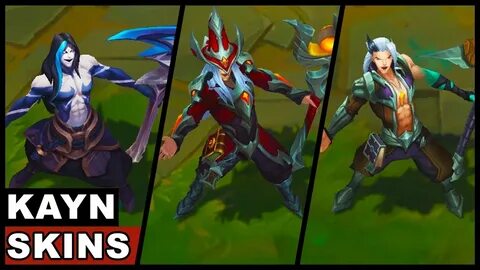 All Kayn Skins Final Update Soulhunter and Classic New Champ