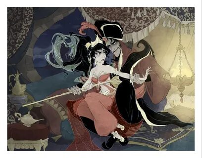 Jafar / Jasmine / Princess / Slave / Fan Art / Print / Arabi