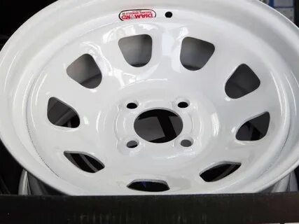 15X8 WHITE 4X100 DIAMOND RACING WHEELS ET12 OFFSET JDM CIVIC