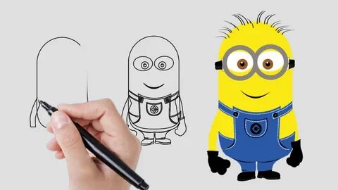 Cómo dibujar un Minion - Dibujar un Minion paso a paso - Apr