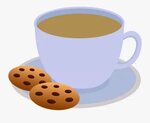 Image Of Cookie Funny Clipart - Hot Chocolate And Cookies Cl