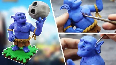 How to make the BOWLER In Polymer Clay 🎳 🍷 🎳 CLASH ROYALE 🎳 