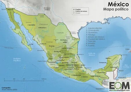 El Mapa De Mexico Y Sus Estados - pic-coast