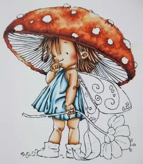 Copic Italia: Amanita, fatina funghetto! Mushroom art, Fairy