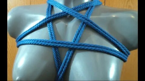 Rope Bondage Tutorial: Pentagram Chest Harness - YouTube