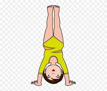 Download - Girl Doing Handstand Clip Art - Free Transparent 
