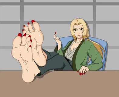 Tsunade's Sexy Soles (Colored) by OrangeThunder2 on DeviantA