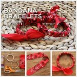 DIY Bandana Bracelets by Trinkets in Bloom Bandana bracelet,