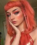 Pin by 2000_alyabeva on ↞ I'm a Lady ↠ Peach hair, Hair make