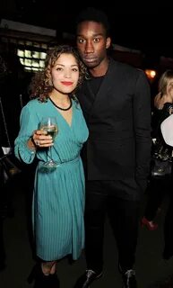 Antonia Thomas and Nathan Stewart-Jarrett at an InStyle Even