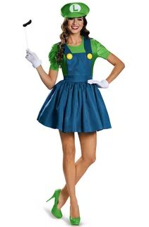 Luigi Skirt Adult Costume - PureCostumes.com