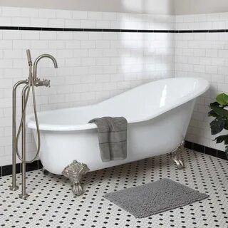 clawfoot tub bath mat Bathroom Design Ideas