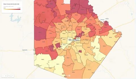 Zip Code Map Bexar County - Western Europe Map