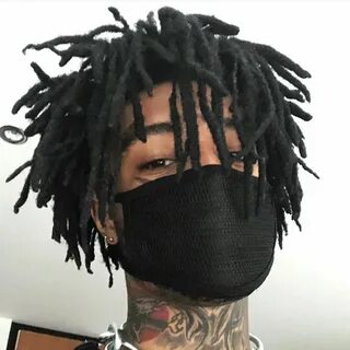 Black Mouth Mask worn by Scarlxrd on his Instagram account @