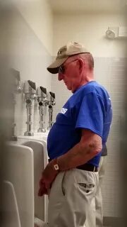 Grandpa urinal spy