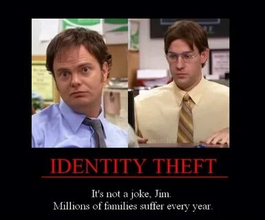 identity theft Good pranks, The office jim, Dwight