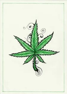Easy Pot Leaf Drawing at PaintingValley.com Explore collecti
