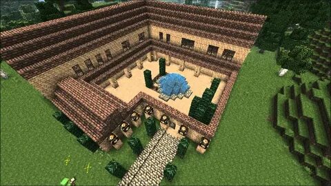Minecraft Roman Villa Timelapse! - YouTube