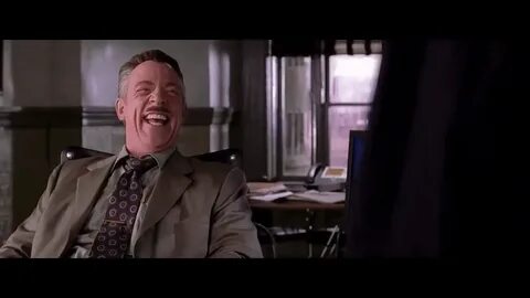 J Jonah Jameson Laughing - Spider-Man (HD Version) GIF by Th