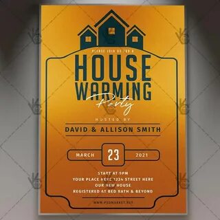 House Warming Invitation Flyer - PSD Template House warming 