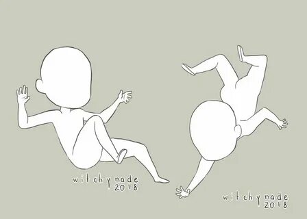 Anime Drawing Poses Falling - Mariiana-blog