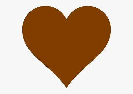 Chocolate Heart Clip Art At Clker - Clip Art Heart Brown , F