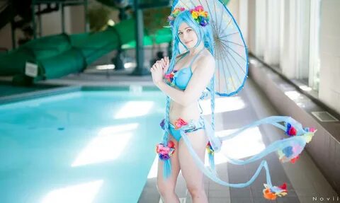 Pool Party Sona - Tiki Time by shelle-chii on DeviantArt