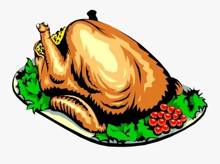 Vector Illustration Of Roast Turkey Poultry Dinner - Turkey 