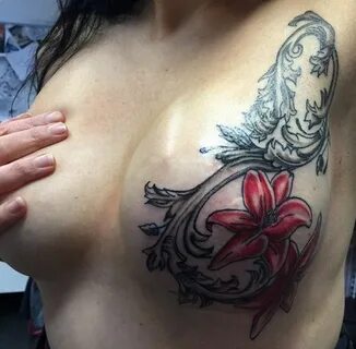 Women breast cancer survivors getting breast tattoos to hide