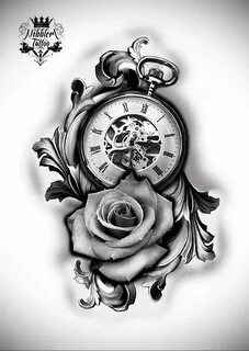 Фото эскиза для тату часы 19.01.2021 № 0001 - tattoo clock s