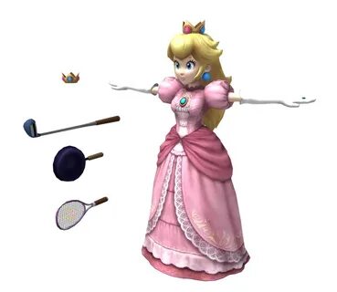 Wii - Super Smash Bros. Brawl - Peach - The Models Resource