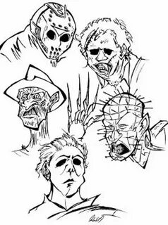 Horror Movie Coloring Pages #smallwoodcrafts Coloring book a