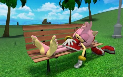 3D Amy's nap at the park by FeetyMcFoot -- Fur Affinity dot 