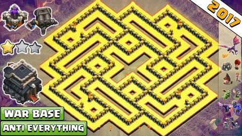 ANTI EVERYTHING TH9 WAR BASE !! TH9 WAR BASE 2017 BASE WAR T