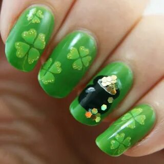 Pin on St. Patrick’s Day Nail - Uñas de San Patricio