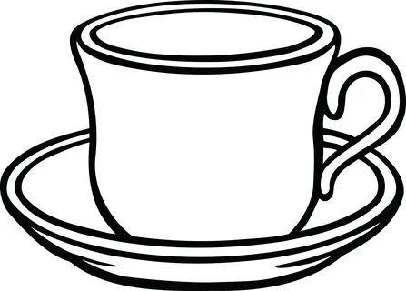 Free Clipart Of A Cup Of Coffee And Saucer - Cup Clipart Bla