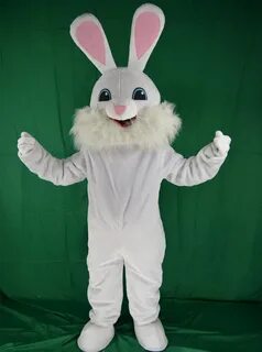 Easter Bunny Mascot Costume Bugs Rabbit Hare Adult Top Quali
