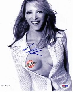 Lisa Kudrow Autographed Signed Topless Nude Photo PSA/DNA AF